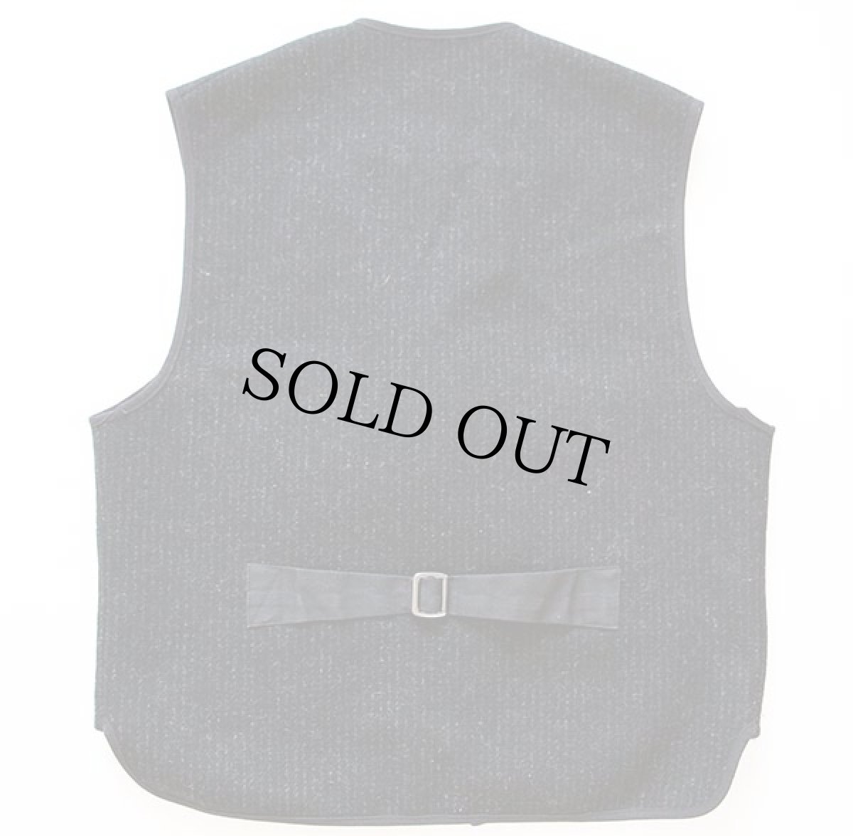 画像2: 00s USA製 Woolrichウールリッチ チョークストライプ ウールベスト 黒 M (2)