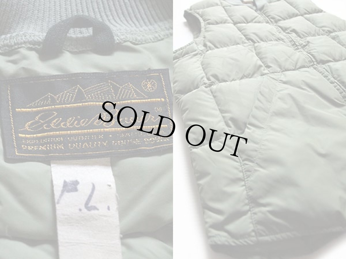 画像3: 80s EddieBauerエディーバウアー インナー ダウンベスト 薄緑 (3)