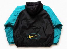 画像2: 90s NIKEナイキ キルティングライナー 切り替え ナイロンパーカー ボーイズL (2)