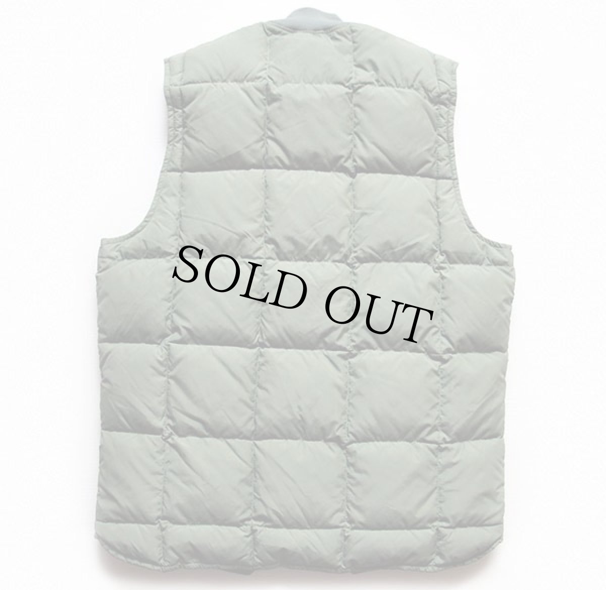 画像2: 80s EddieBauerエディーバウアー インナー ダウンベスト 薄緑 (2)