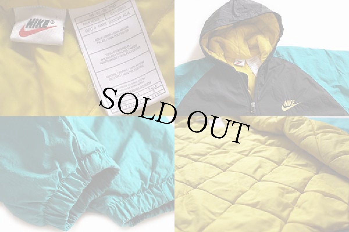 画像3: 90s NIKEナイキ キルティングライナー 切り替え ナイロンパーカー ボーイズL (3)