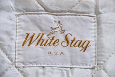 画像4: 60s White Stag チロリアンテープ リアルファー キルティングライナー コットンパーカー 黒 (4)