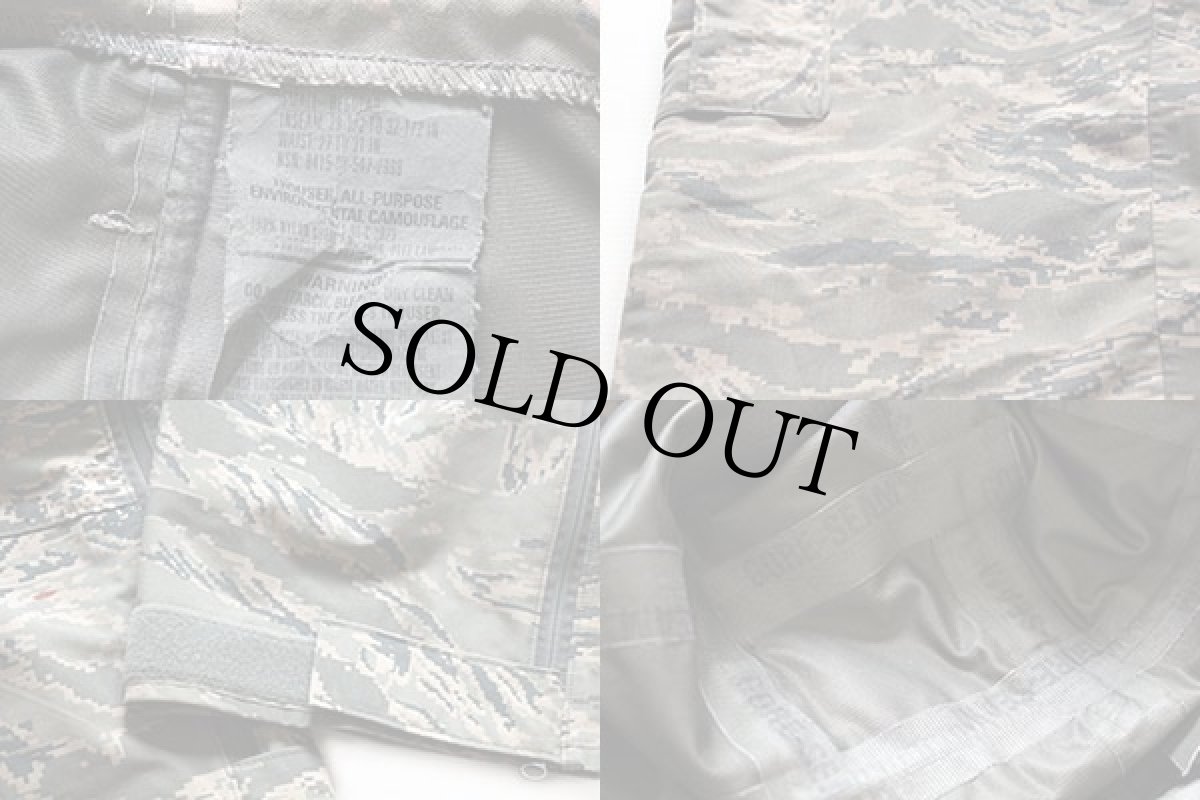 画像3: 00s 米軍 USAF APECS ABU デジタル タイガーカモ GORE-TEXゴアテックス ナイロンパンツ S-R (3)
