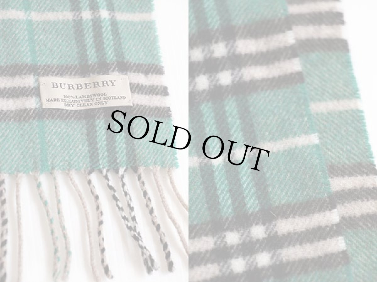 画像3: スコットランド製 BURBERRYバーバリー タータンチェック ラムウール マフラー (3)
