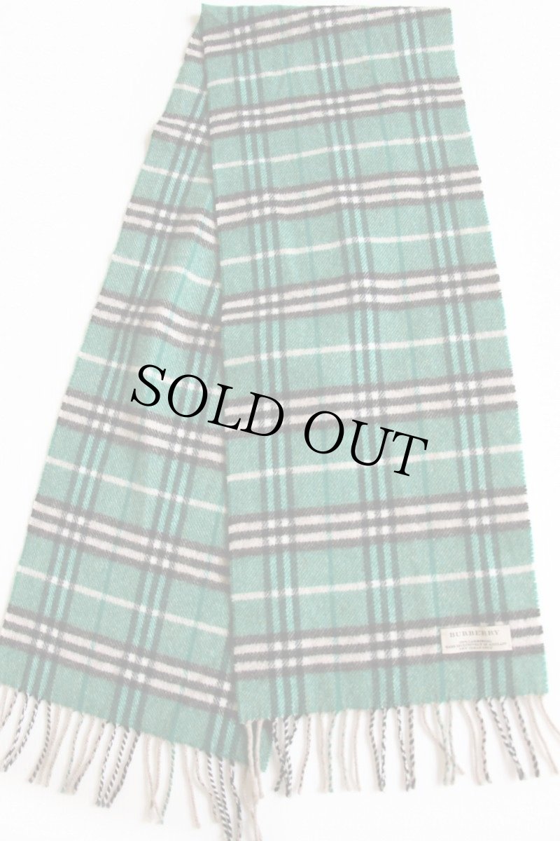 画像2: スコットランド製 BURBERRYバーバリー タータンチェック ラムウール マフラー (2)