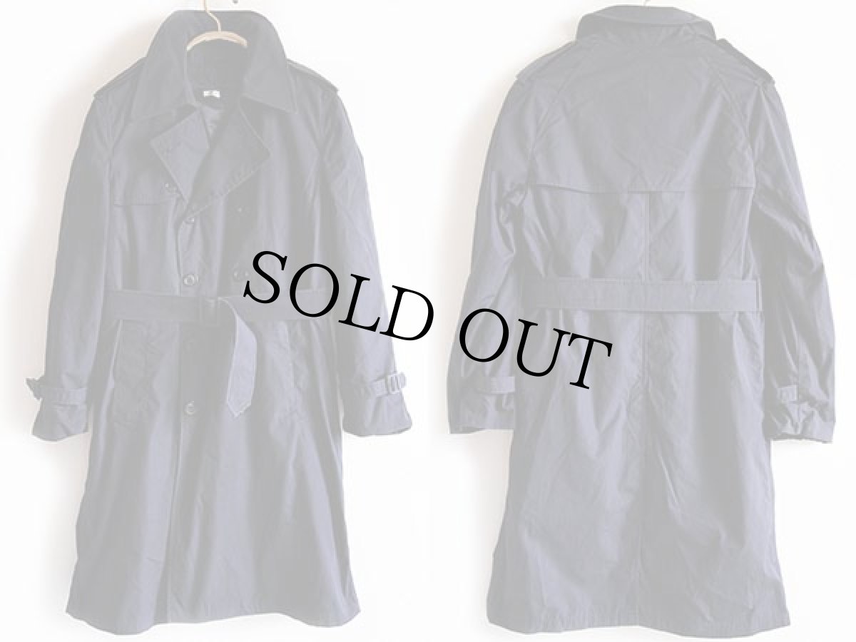 画像2: 90s 米軍 USAF ボアライナー付き トレンチコート 紺 38R (2)