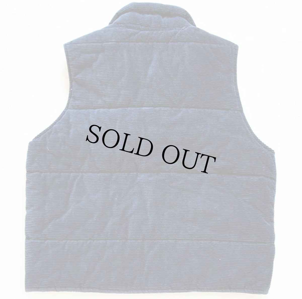 画像2: 80s USA製 Sno King コーデュロイ 中綿ベスト 紺 L (2)