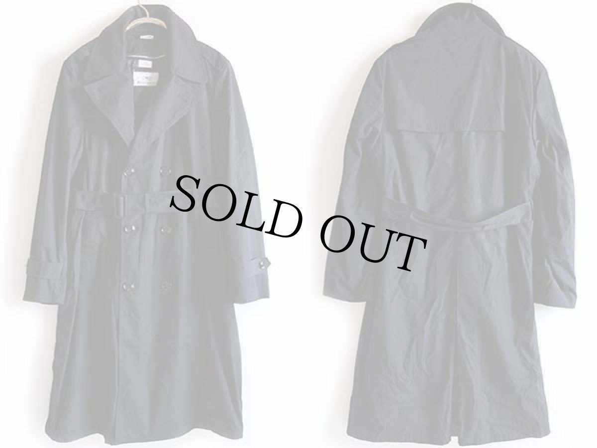 画像2: 90s 米軍 U.S.ARMY ライナー付き オールウェザー トレンチコート 黒 40R (2)