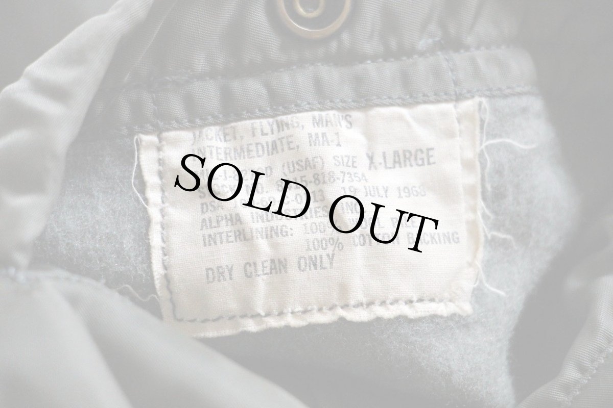 画像4: 60s 米軍 USAF MA-1 8279D フライトジャケット XL★ALPHAアルファ (4)