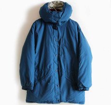 画像1: 90s USA製 L.L.Bean PENOBSCOT PARKA フード付き ダウンジャケット 薄紺 W-XL★パーカー (1)