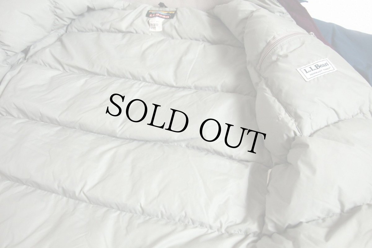 画像4: 90s USA製 L.L.Bean PENOBSCOT PARKA フード付き ダウンジャケット 薄紺 W-XL★パーカー (4)