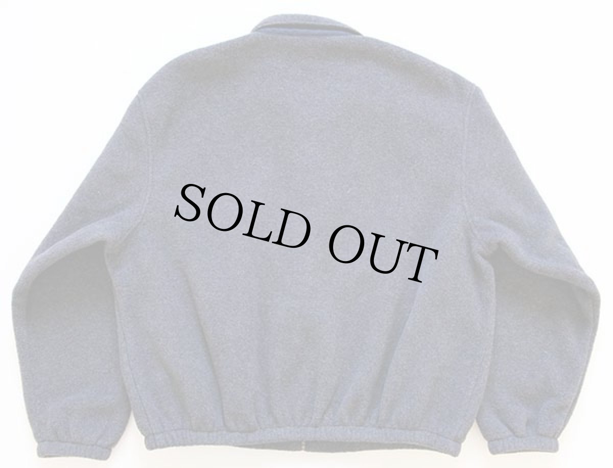 画像2: デッドストック★80s USA製 ポロ ラルフローレン ワンポイント フリースジャケット グレー XL (2)