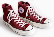 画像1: CONVERSEコンバース Chuck Taylorチャックテイラー CT70 HI スエードレザー RED DAHLIA 7.5 (1)