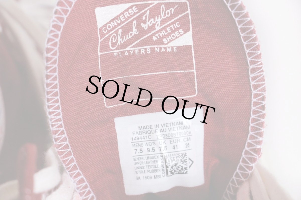 画像5: CONVERSEコンバース Chuck Taylorチャックテイラー CT70 HI スエードレザー RED DAHLIA 7.5 (5)