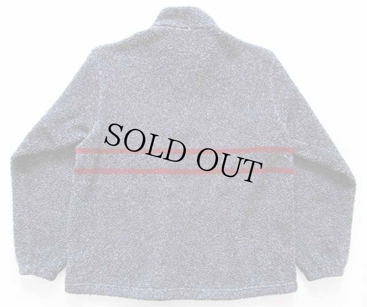 画像2: 90s USA製 LANDS'ENDランズエンド スキー柄 ハイネック プルオーバー パイル フリース M (2)