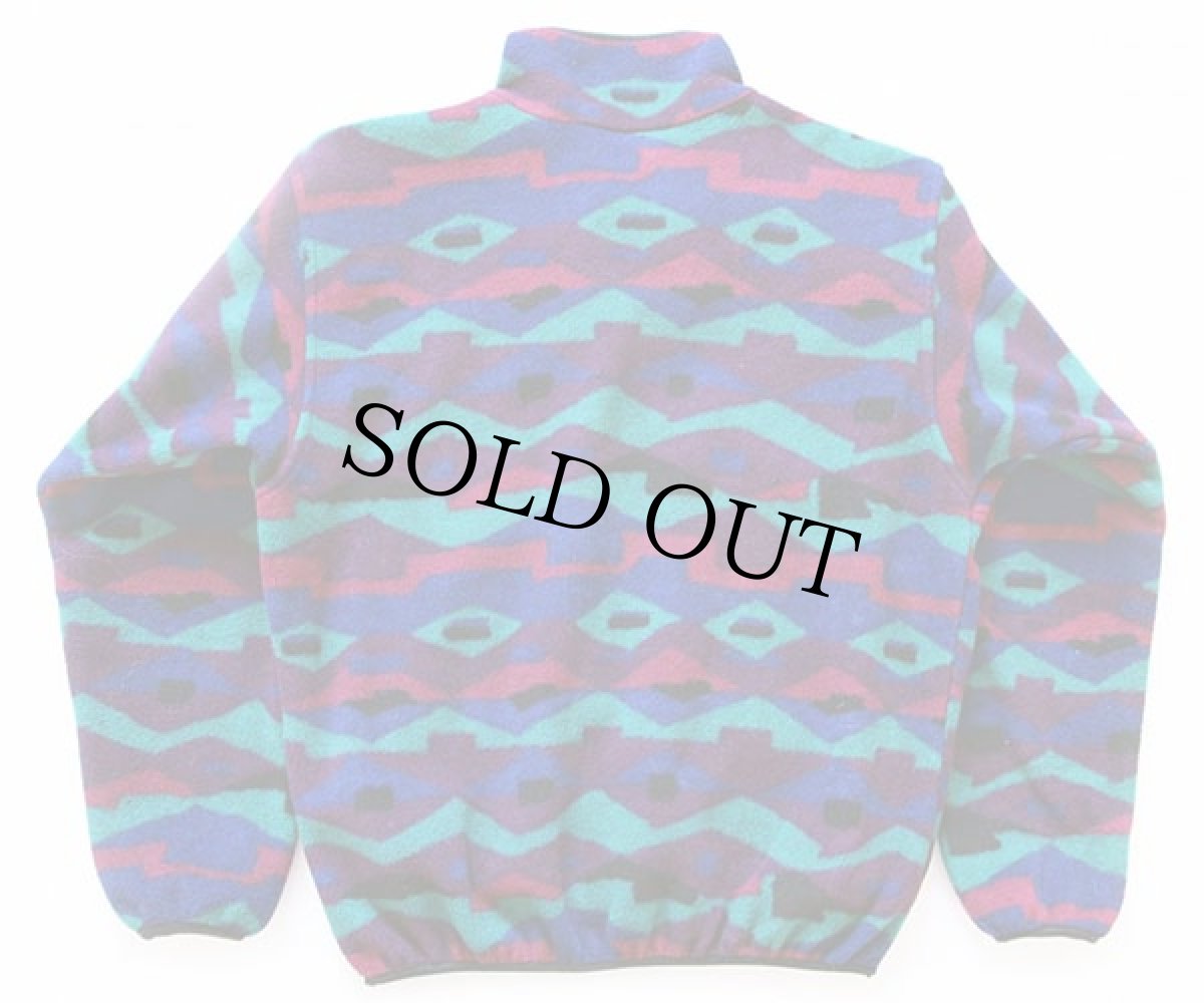 画像2: 90s USA製 REI 総柄 フリースジャケット M (2)