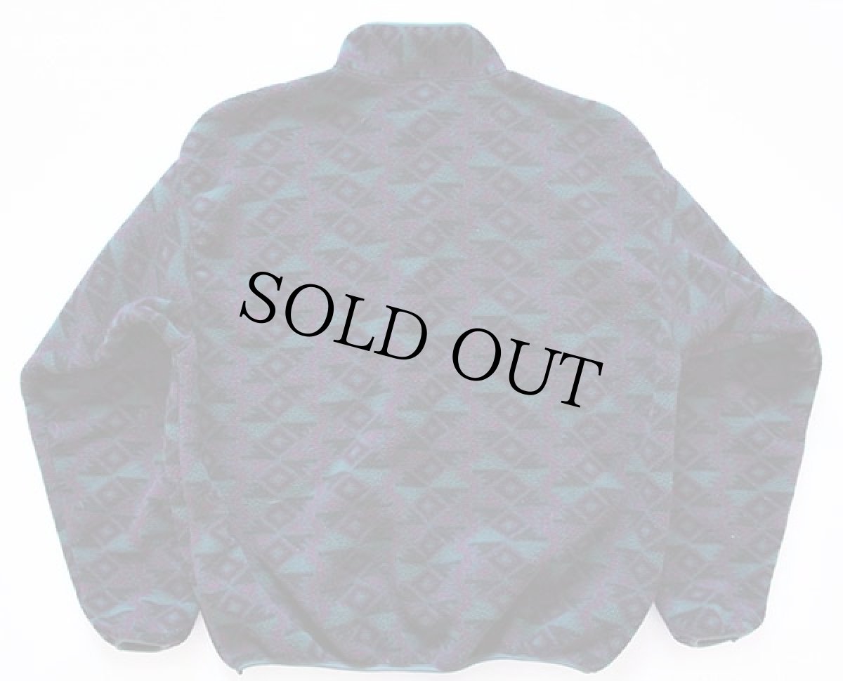 画像2: 90s USA製 Columbiaコロンビア 総柄 ハーフジップ プルオーバー フリース XL (2)