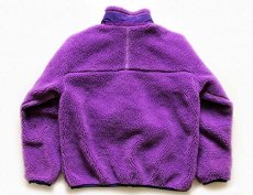 画像2: patagoniaパタゴニア 白タグ 復刻 レトロX フリースジャケット 紫 KIDS' M (2)