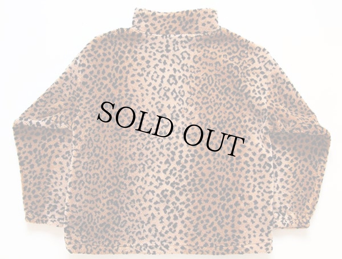 画像2: BLACK MOUNTAIN レオパード柄 フリースジャケット M (2)