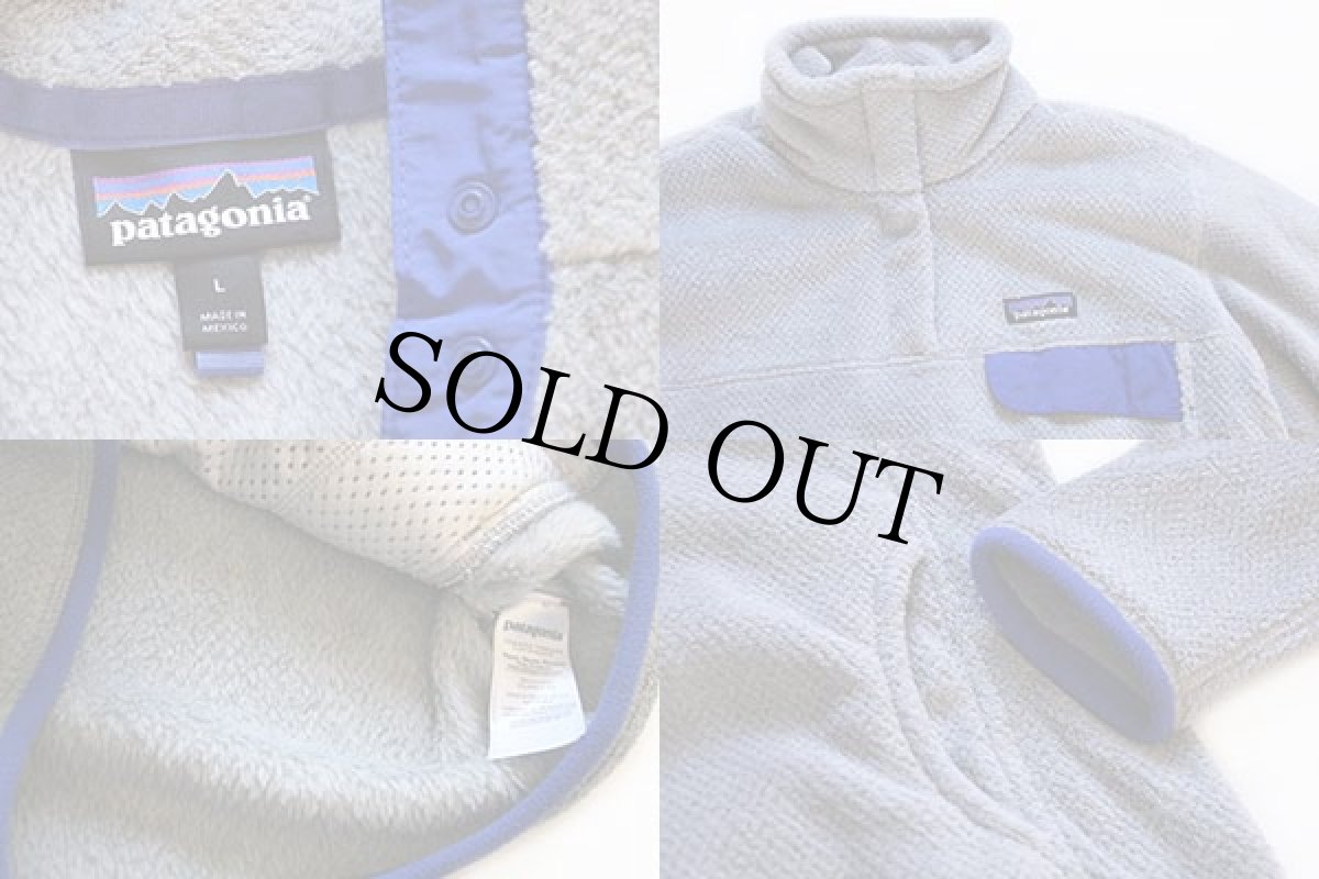 画像3: patagoniaパタゴニア RE-TOOLリツール POLARTEC フリース スナップT グレー W-L (3)