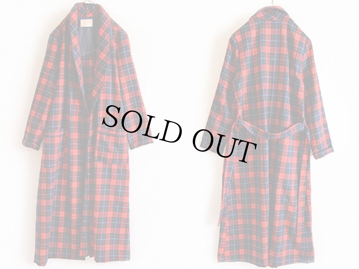 画像2: 70s USA製 PENDLETONペンドルトン タータンチェック ウールガウン (2)