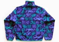 画像2: 90s USA製 patagoniaパタゴニア クリーチャーズ 総柄 フリース スナップT KIDS' 14★雪なしタグ (2)