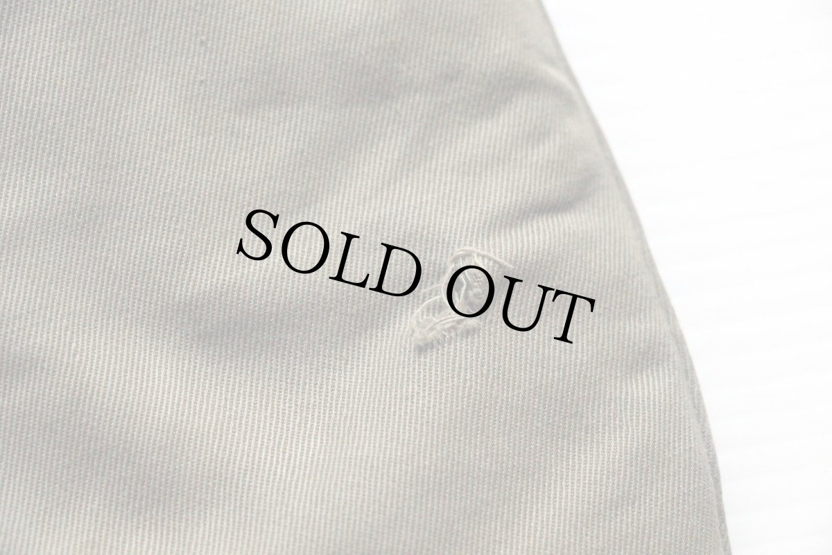 画像8: 40s 米軍 U.S.ARMY ウールライナー ダブルステッチ コットン チノパン カーキ w36 L32 (8)