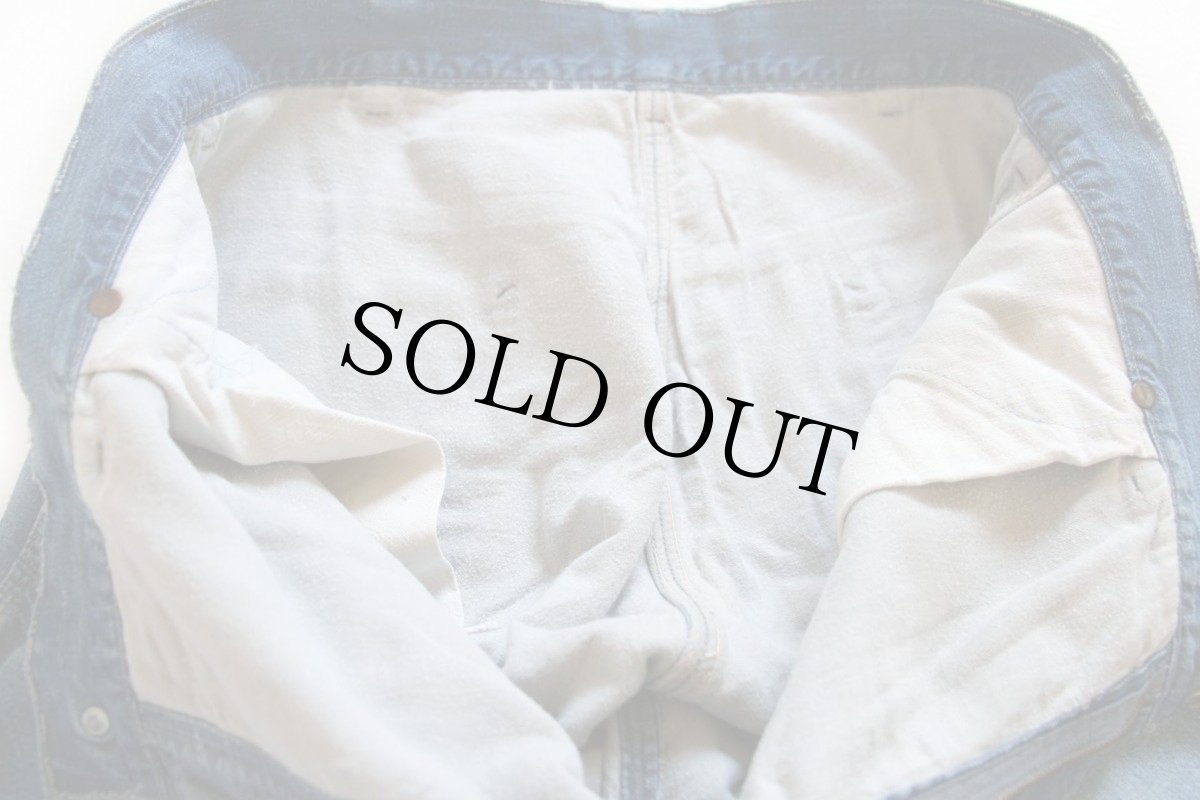 画像8: 60s Sears ライナー付き デニムペインターパンツ w35 (8)