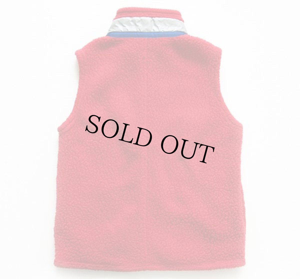 画像2: 90s patagoniaパタゴニア パイル フリースベスト 赤 KIDS' 6 (2)