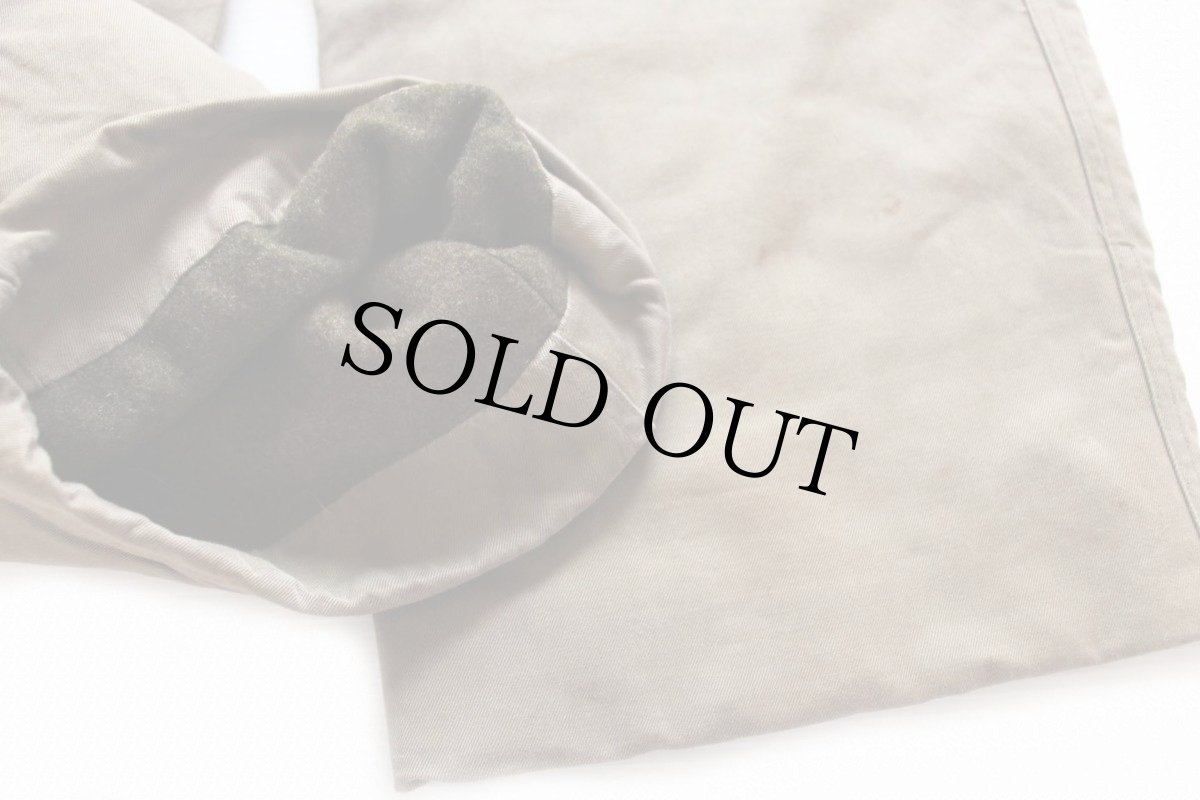 画像6: 40s 米軍 U.S.ARMY ウールライナー ダブルステッチ コットン チノパン カーキ w36 L32 (6)