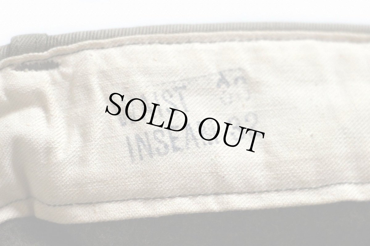 画像4: 40s 米軍 U.S.ARMY ウールライナー ダブルステッチ コットン チノパン カーキ w36 L32 (4)