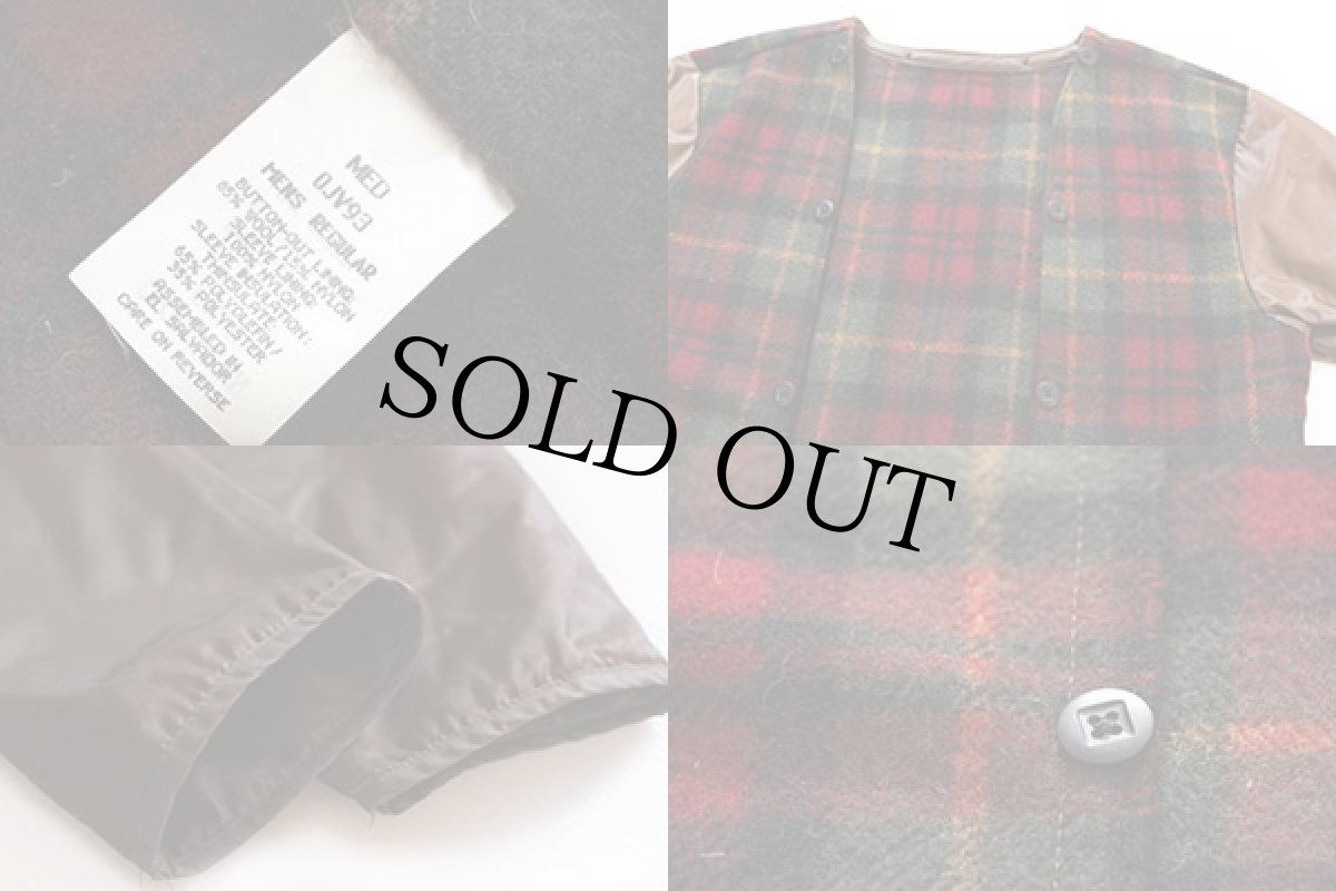 画像3: 90s L.L.Bean タータンチェック Thinsulate ウール ライナー M (3)