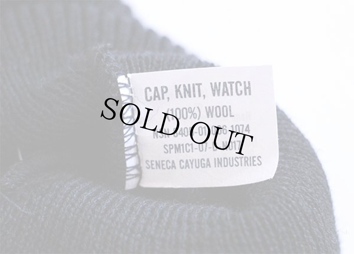 画像3: デッドストック★00s 米軍 U.S.NAVY ウール ワッチキャップ 黒★ニットキャップ (3)