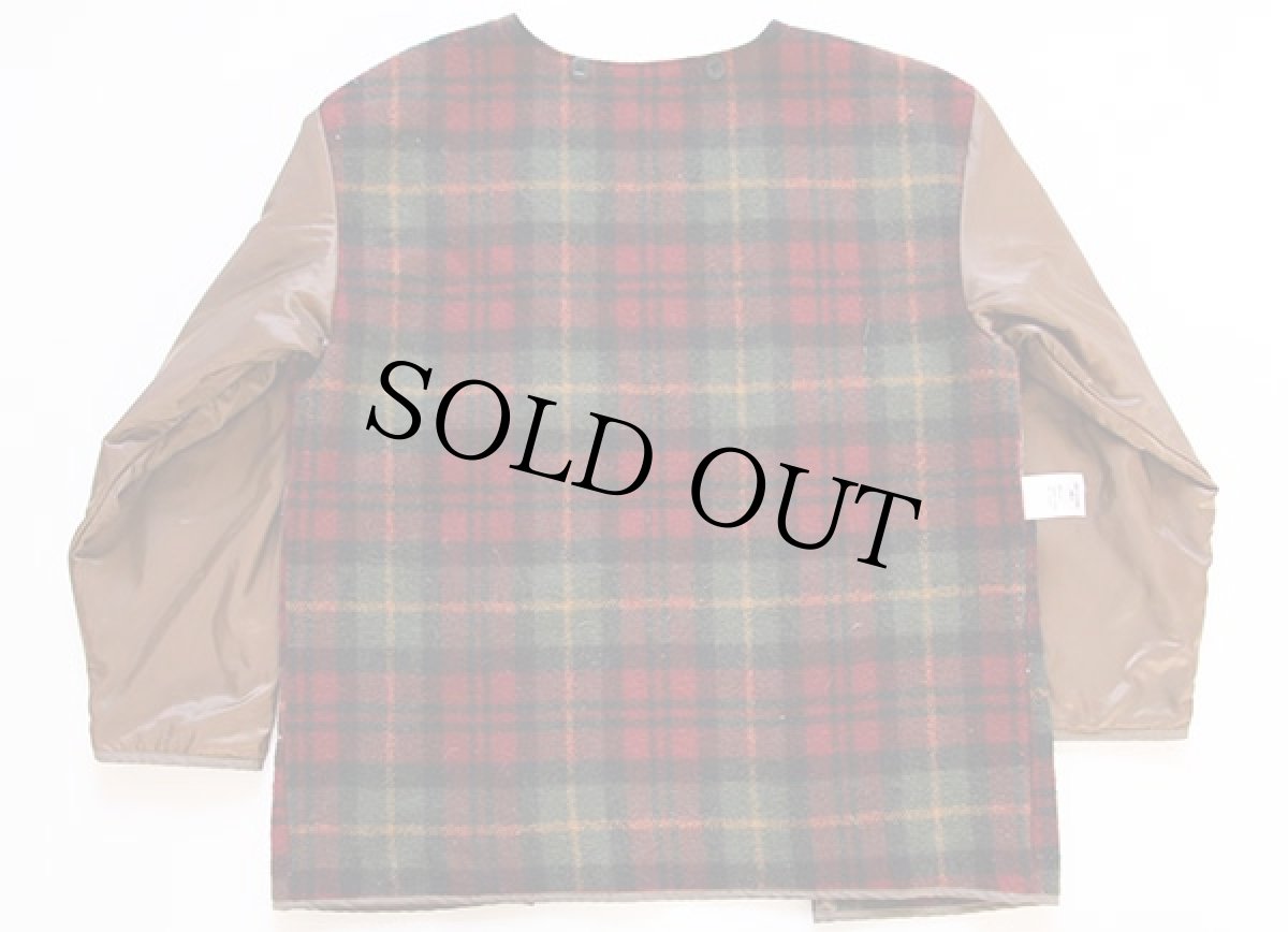 画像2: 90s L.L.Bean タータンチェック Thinsulate ウール ライナー M (2)