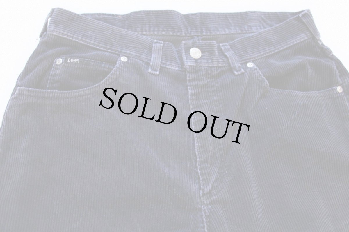 画像2: 90s USA製 Leeリー 太畝 コーデュロイパンツ 205 チャコール 34×32 (2)