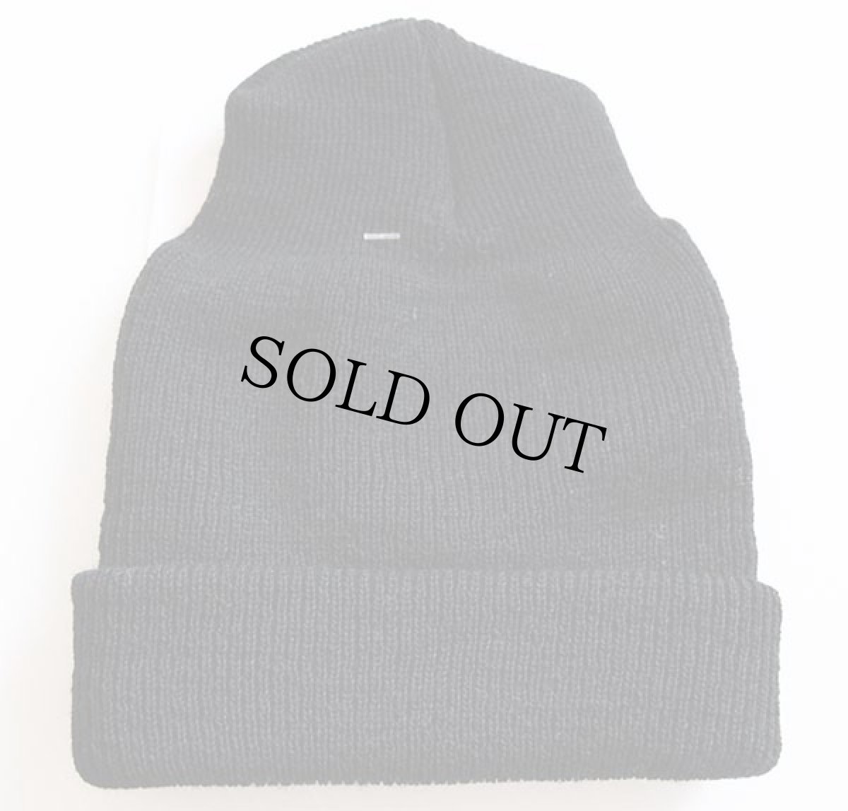 画像2: デッドストック★00s 米軍 U.S.NAVY ウール ワッチキャップ 黒★ニットキャップ (2)