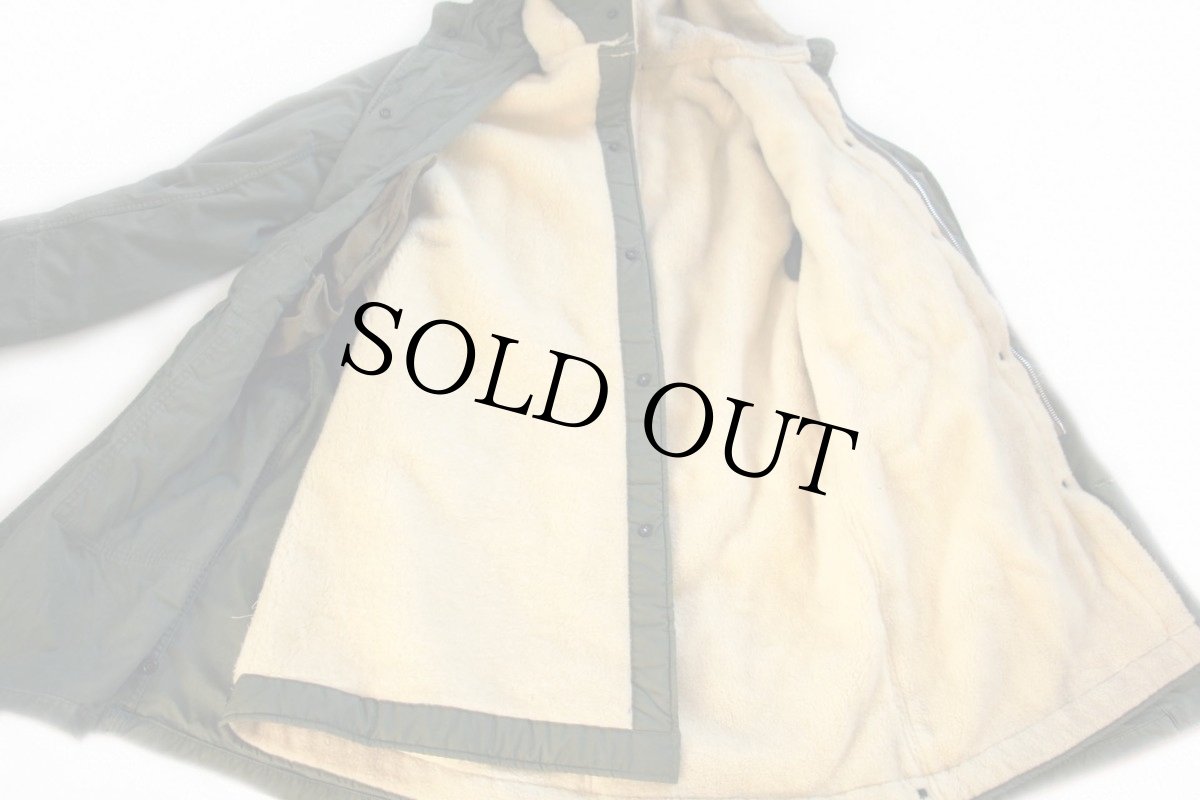 画像6: 50s 米軍 USAF ウールパイルライナー&ウェブベルト付き M-47 パーカー オーバーコート オリーブドラブ M★モッズコート (6)