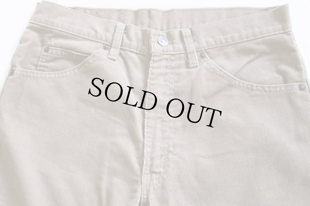 画像3: 80s Levi'sリーバイス 517 コーデュロイパンツ ベージュ w33★ブーツカット (3)