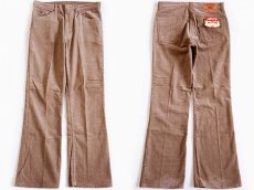 画像2: デッドストック★80s USA製 Levi'sリーバイス 517 コーデュロイパンツ 薄茶 w33 L31★ブーツカット (2)