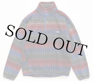 90s USA製 patagoniaパタゴニア ミネハハ 総柄 シンチラ フリース