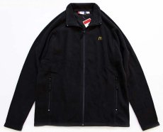 画像1: 未使用★McDonald'sマクドナルド ワンポイント フリースジャケット 黒 S (1)