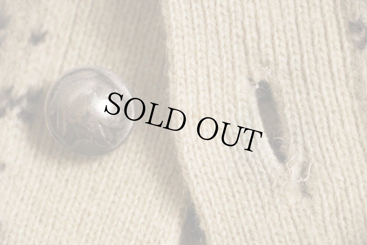 画像6: ポロ ラルフローレン フェアアイル柄 コンチョボタン ウールニット カーディガン L (6)