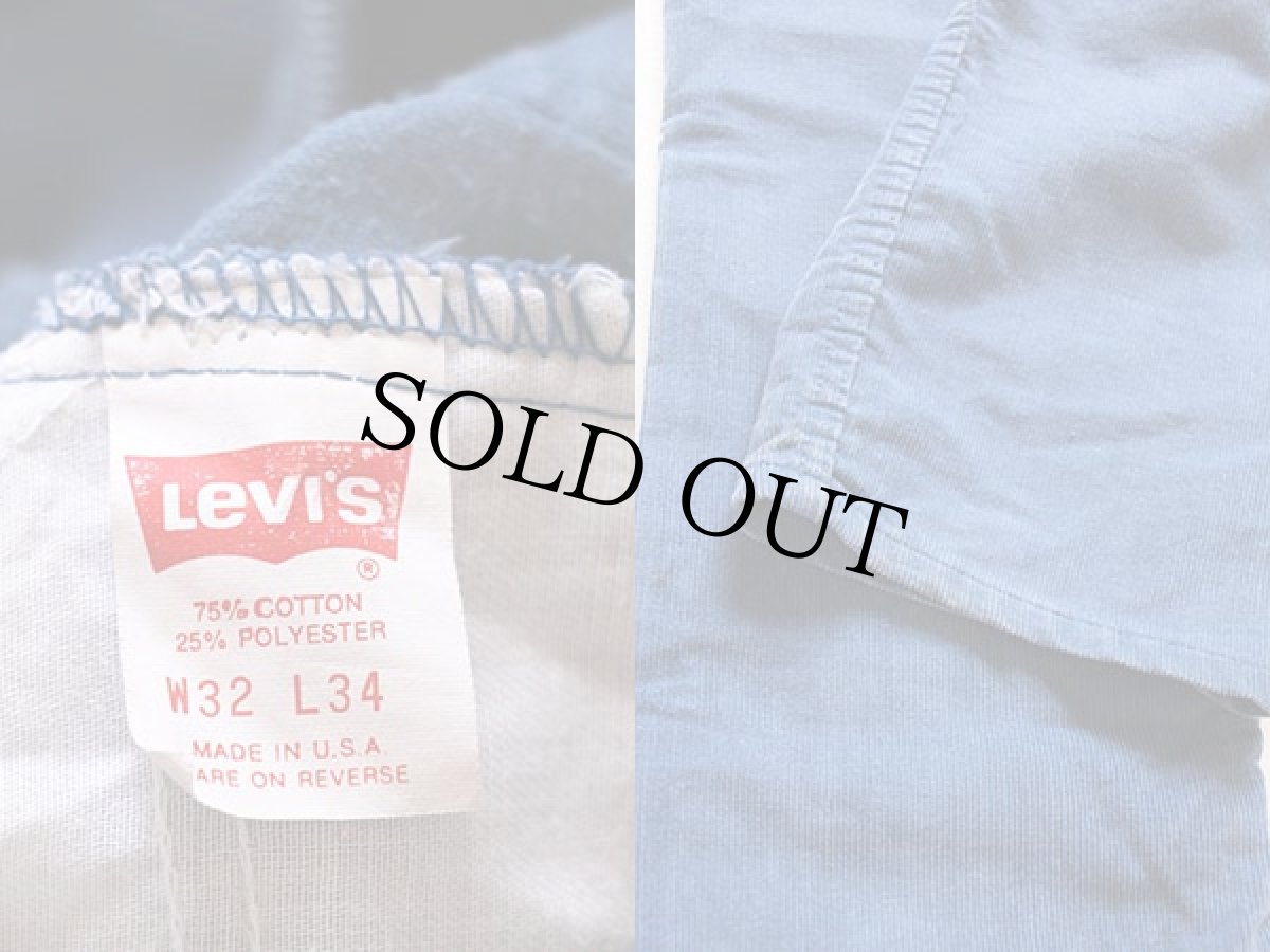 画像3: 90s USA製 Levi'sリーバイス コーデュロイパンツ 519 ブルーグレー w32 L34 (3)