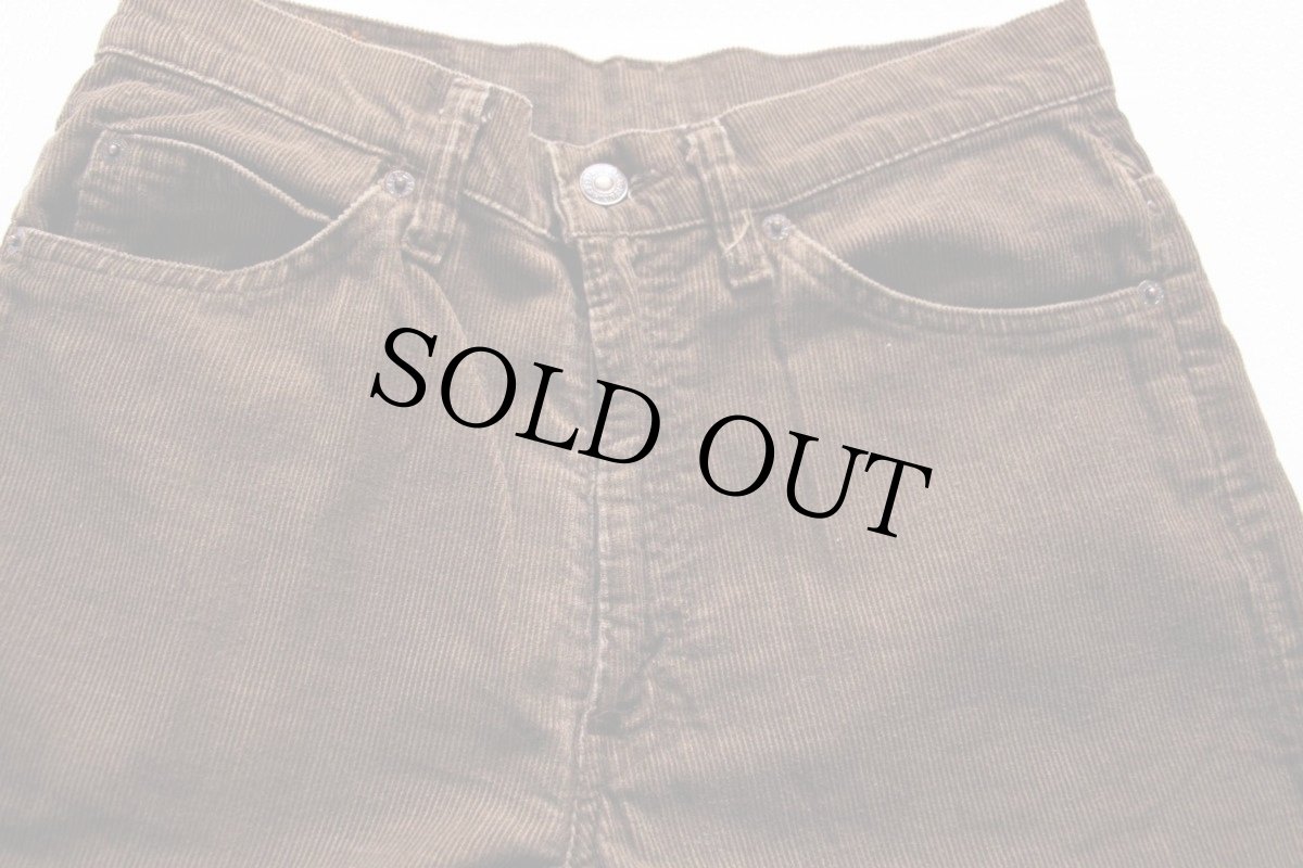 画像2: 80s USA製 Levi'sリーバイス 517 コーデュロイパンツ 茶 w31 L36★ブーツカット (2)