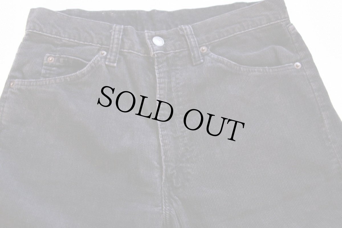 画像2: 80s USA製 Levi'sリーバイス 505-1558 コーデュロイパンツ 黒 w30 L36 (2)