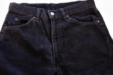 画像2: 80s USA製 Levi'sリーバイス 505-1558 コーデュロイパンツ 黒 w30 L36 (2)