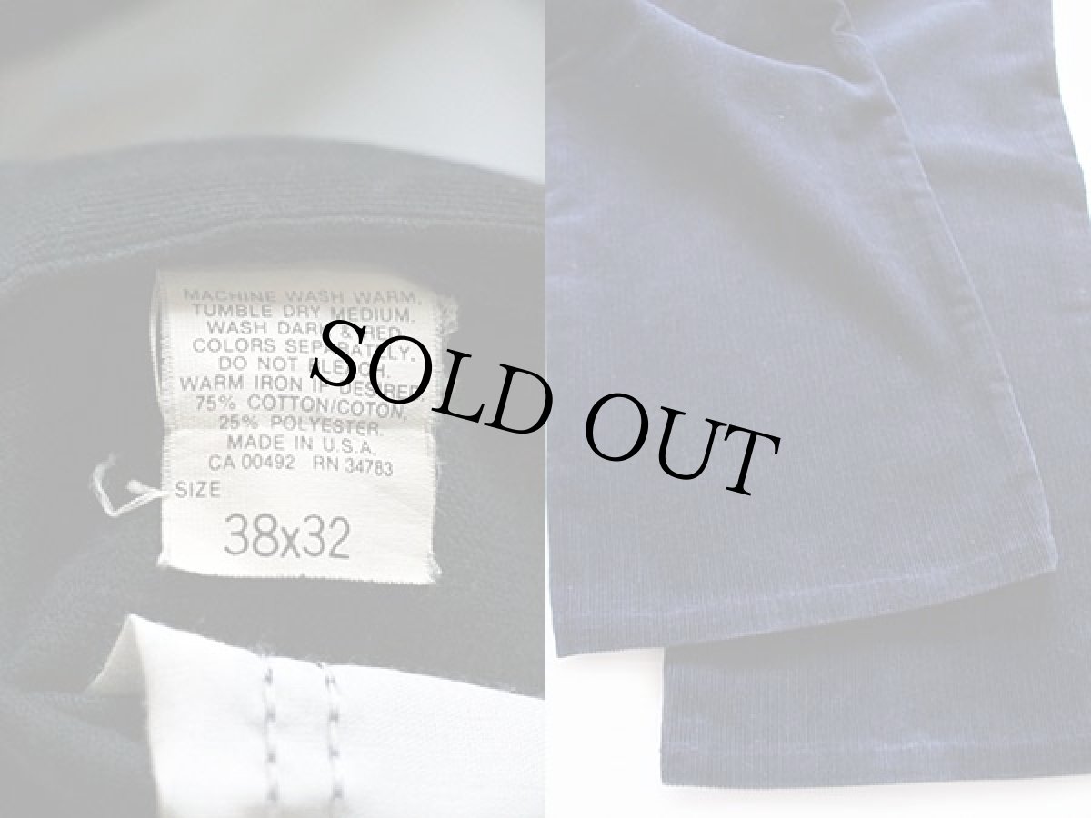 画像3: 90s USA製 Leeリー 200 コーデュロイパンツ 紺 w38 L32 (3)