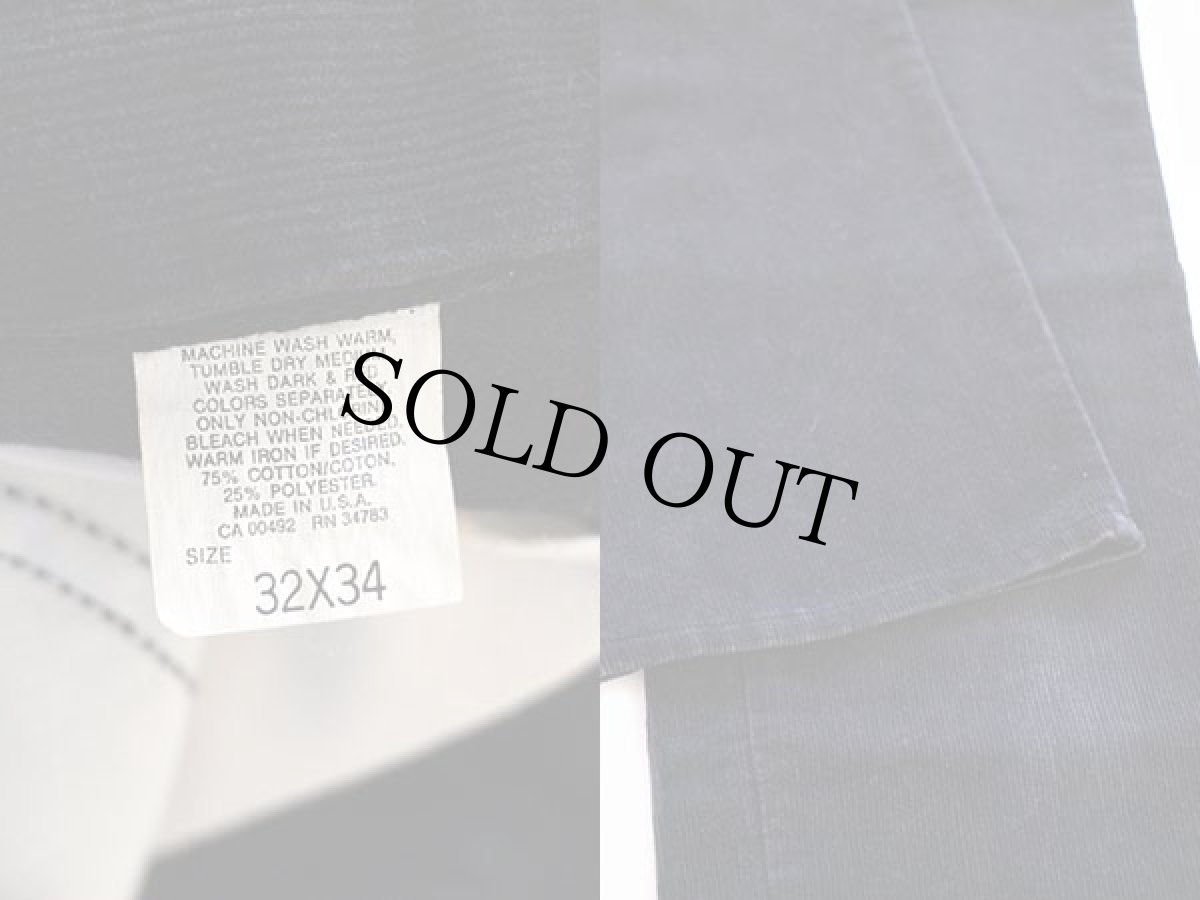 画像3: 90s USA製 Leeリー コーデュロイパンツ 200 黒 w32 L34 (3)