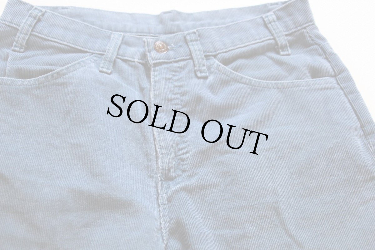 画像2: 90s USA製 Levi'sリーバイス コーデュロイパンツ 519 ブルーグレー w32 L34 (2)