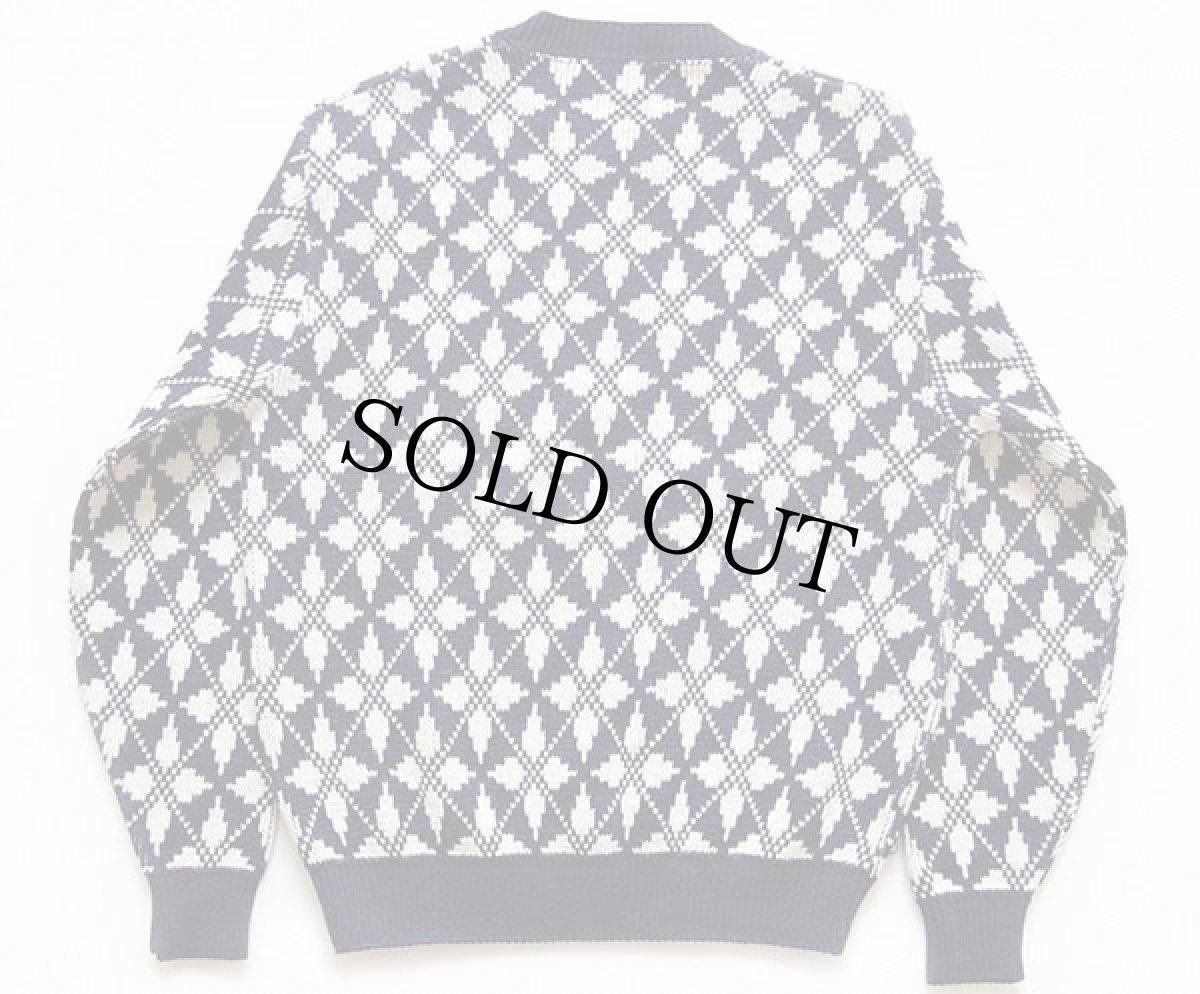 画像2: 70s USA製 Jantzen 総柄 ジャガード セーター XL (2)